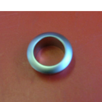 Rosette for mini push button, nickel