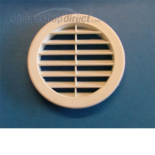 White Vent Round 100mm