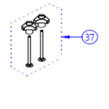 Thule black plastic nuts & associated washers image 1