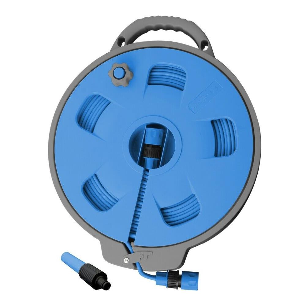 Brunner 15m Rollon Hose Reel with flat food grade hose Water Hose and Fittings