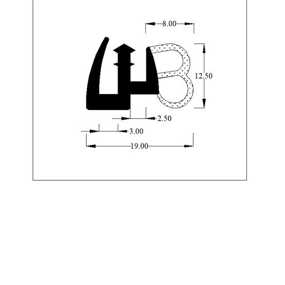 Caravan door rubber image 2