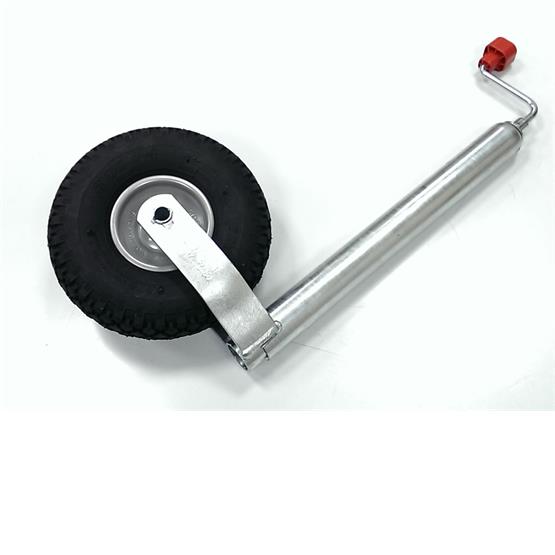 Caravan Jockey Wheel complete 48mm shaft, pneumatic tyre