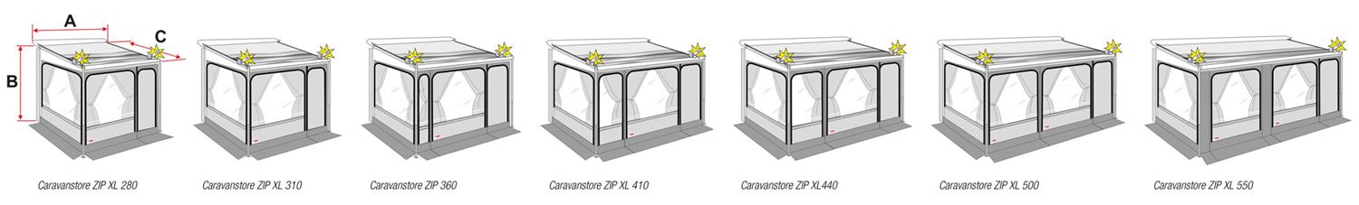 Caravanstore Zip XL Models