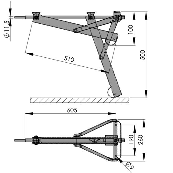 ALKO Corner Steady 800kg Long Alko Corner steadies
