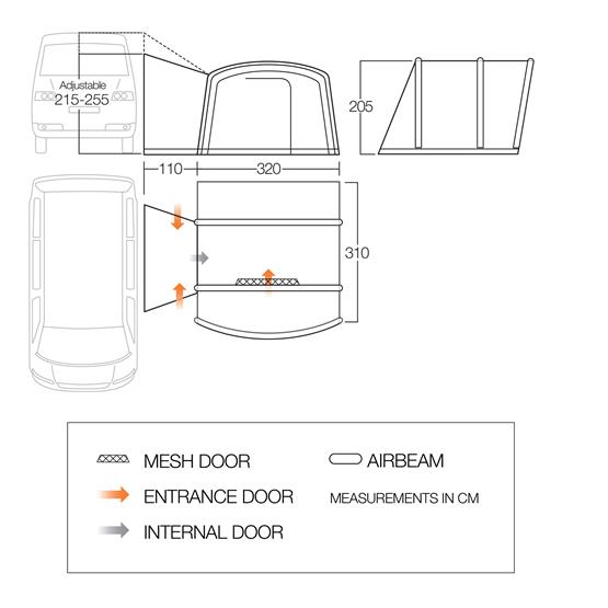 Vango Cove 2 Air Mid Driveaway Awning