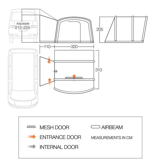 Vango Cove 2 Air Mid Driveaway Awning