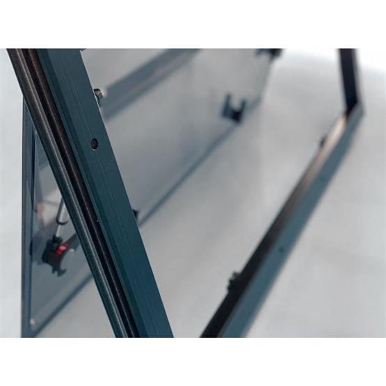 CWD Campervan Hinged Window Curved Black Alloy Frame 500 x 450mm image 4