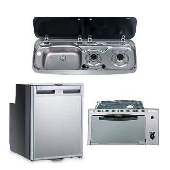 Dometic Fridge, Grill, Hob/Sink Unit Bundle (Sink on Left, 9222 Model)