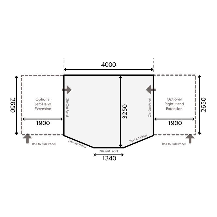 Dometic Kampa Ace Air Pro 400 S Caravan Awning