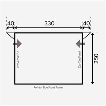 Dometic Rally Pro 330 Caravan Awning Floor Plan