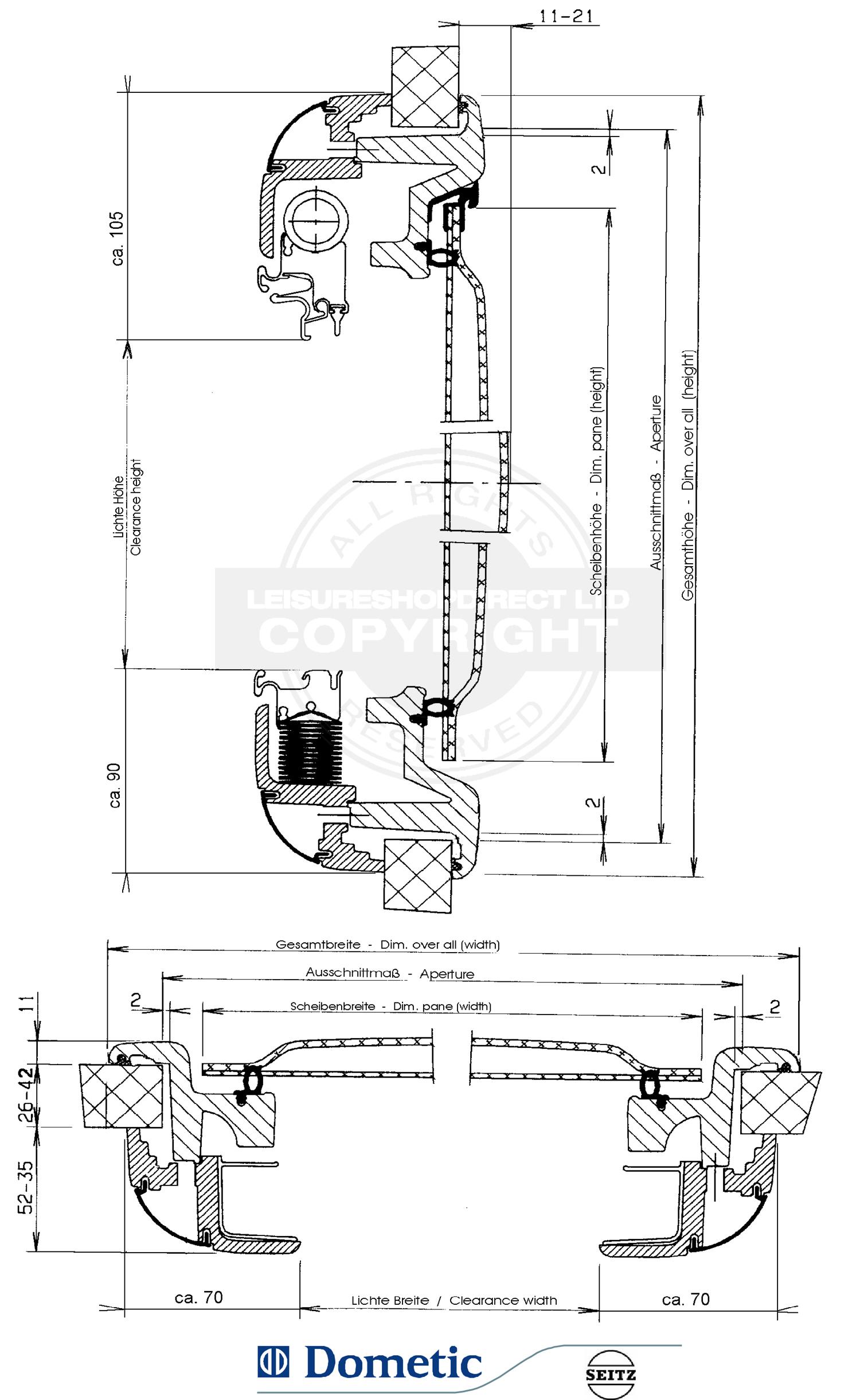 Dometic S5 Technical Drawning