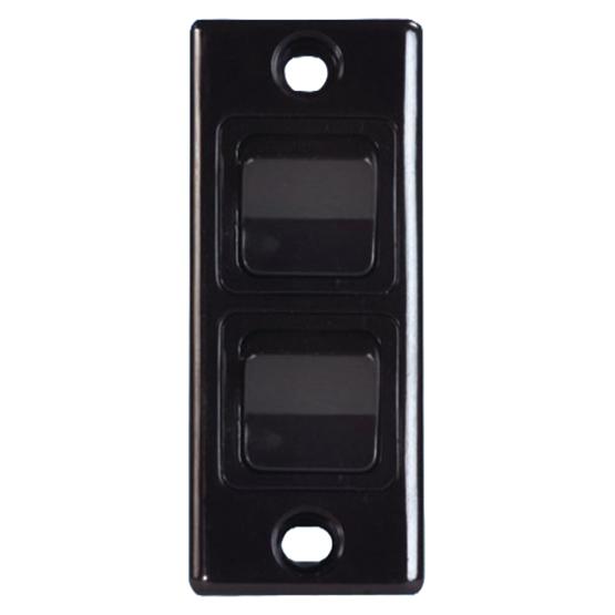 Double Architrave Switch - Black