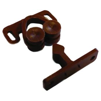 Double Roller Catch Twin Pack Brown 