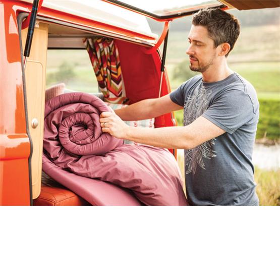 Duvalay Comfort 4.5 Tog Sleeping Bag Hollowfibre (Grey Stripe) Sleeping bags