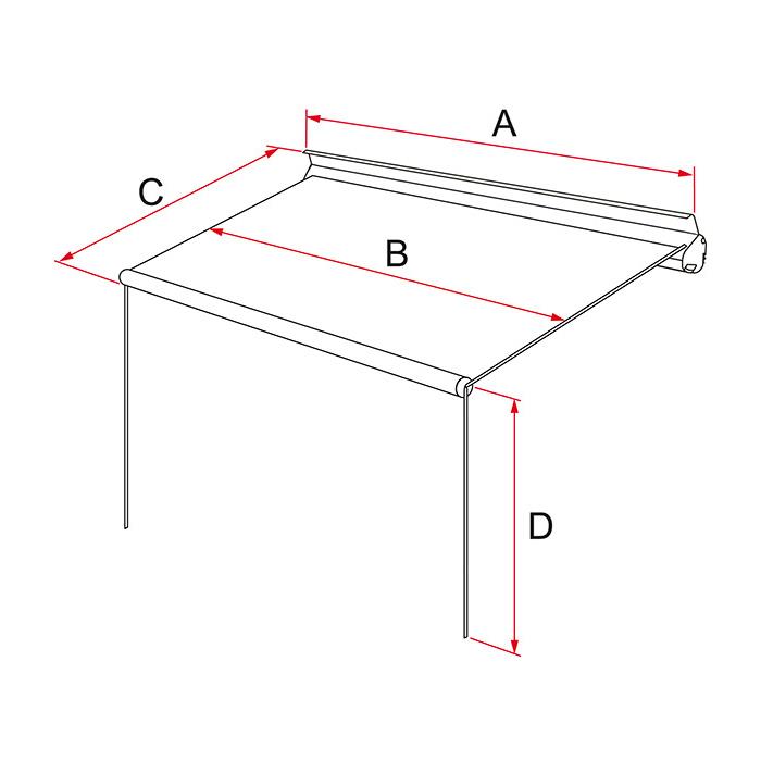 Fiamma F35 Dimensions