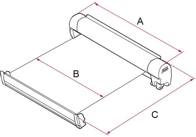 Fiamma F45s Awning Dimensions