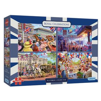 Gibsons Royal Celebrations (4 X 500) Jigsaw Puzzles
