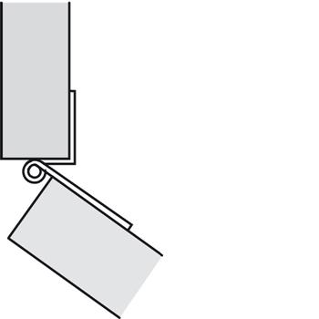 Hafele Cranked Flush Hinge Hafele image 3