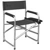 Isabella Directors Chair - Dark Grey with side table