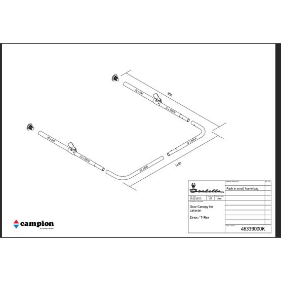 Isabella Door Frame Canopy only
