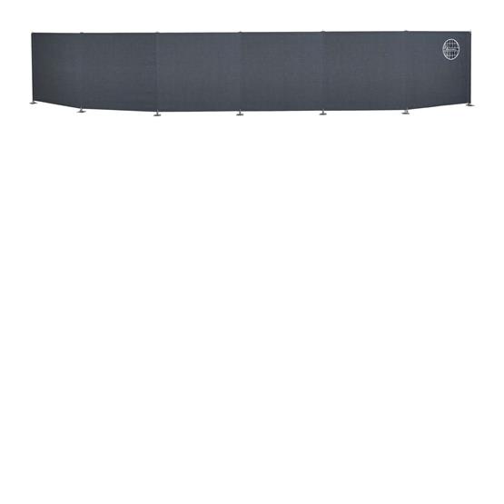 Isabella Windscreen Mega Granite 4-Sided 120cm - A&E Leisure