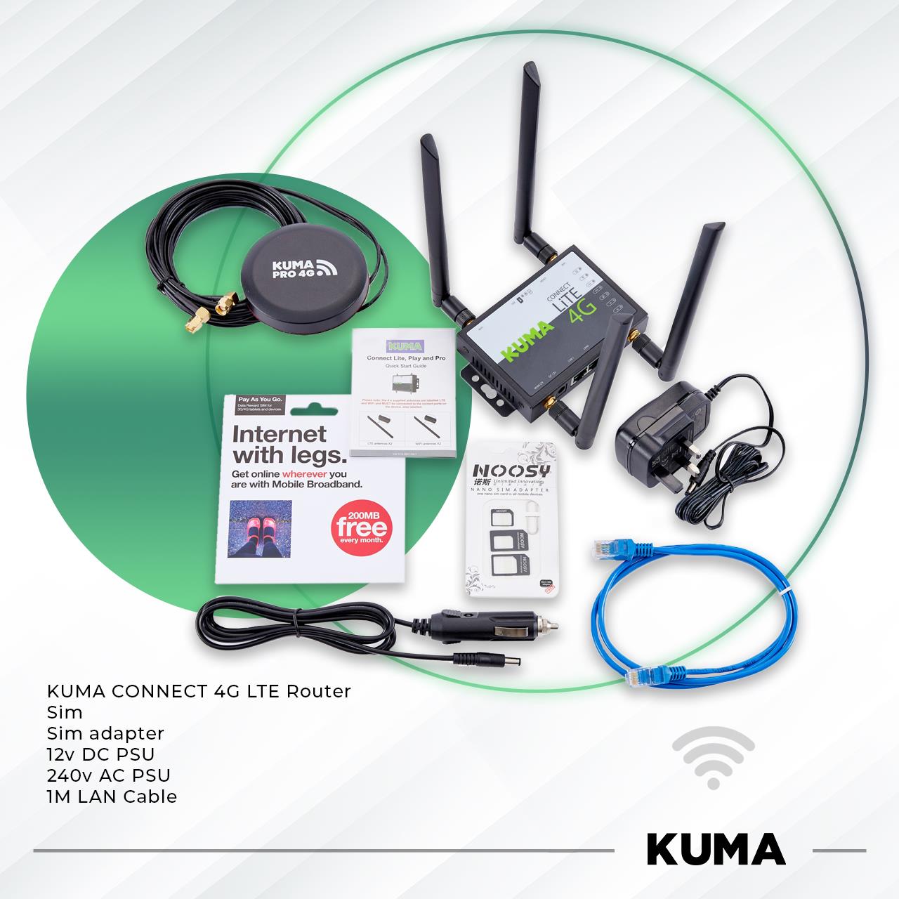 KUMA CONNECT PRO 4G INTERNET PACKAGE.