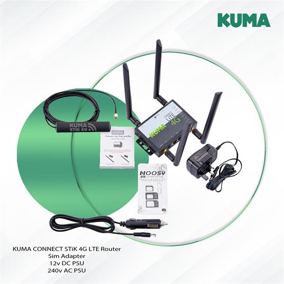 Kuma Connect Stik - 4G Router to Wifi & Windscreen Antenna