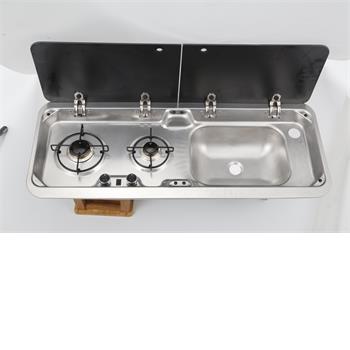 Lavanda LD851R two burner hob ~~~ sink (RH)