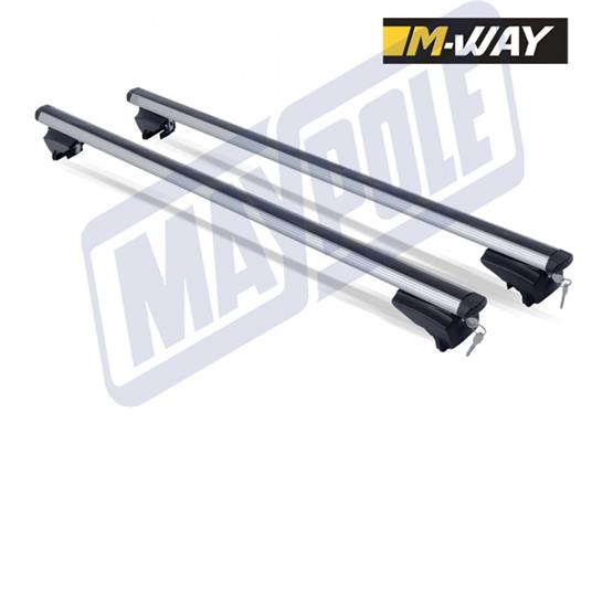 M-Profile Universal Aluminium Roof Bars 1.2m for Integrated Roof Rails