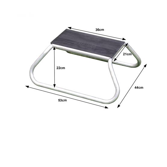 Milenco Aluminium Rubber Top Single Step image 3