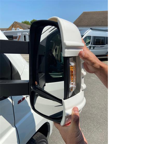 Milenco Mirror Protectors Black Short Arm Pair image 4