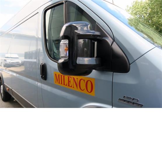 Milenco Mirror Protectors Black Short Arm Pair image 2
