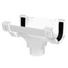 Ogee Downpipe Connector/Hopper in White image 1