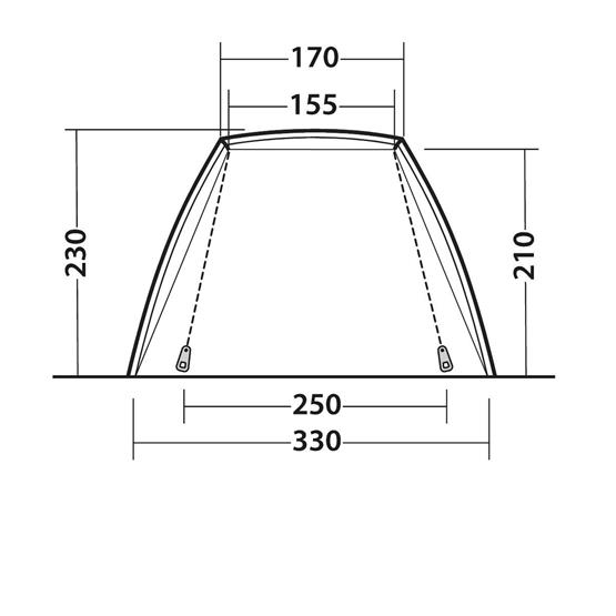 Outwell Woodcrest Drive-away Poled Awning image 16