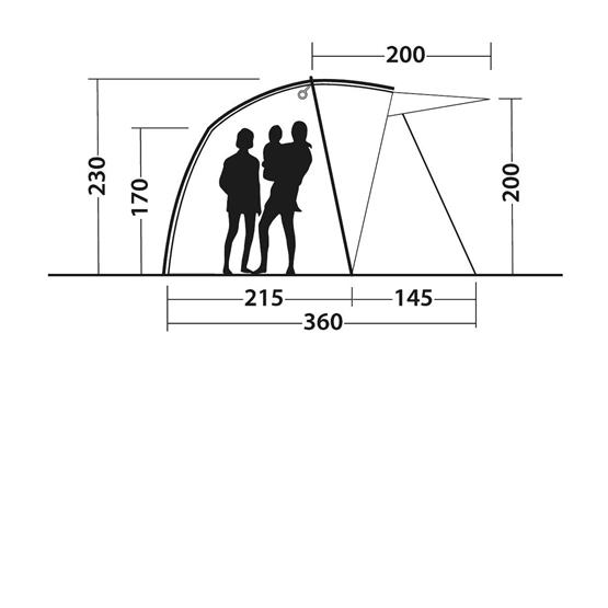 Outwell Woodcrest Drive-away Poled Awning image 15