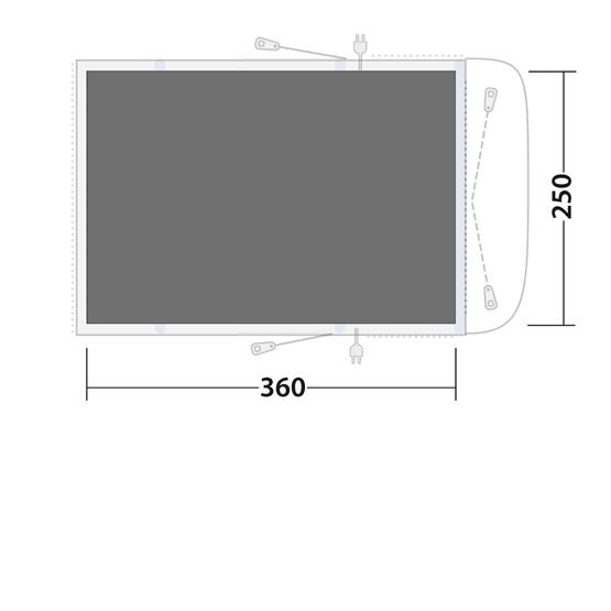 Outwell Wolfburg 380 Footprint Groundsheet image 2