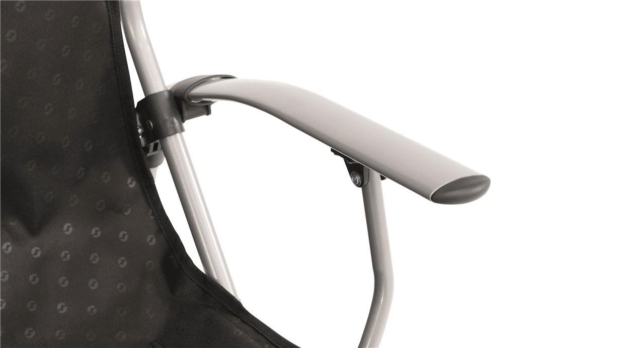 Outwell Goya XL Folding Camping Arm Chair (Black) Chairs