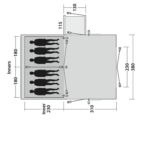 Outwell Montana 6PE Poled Tent image 14