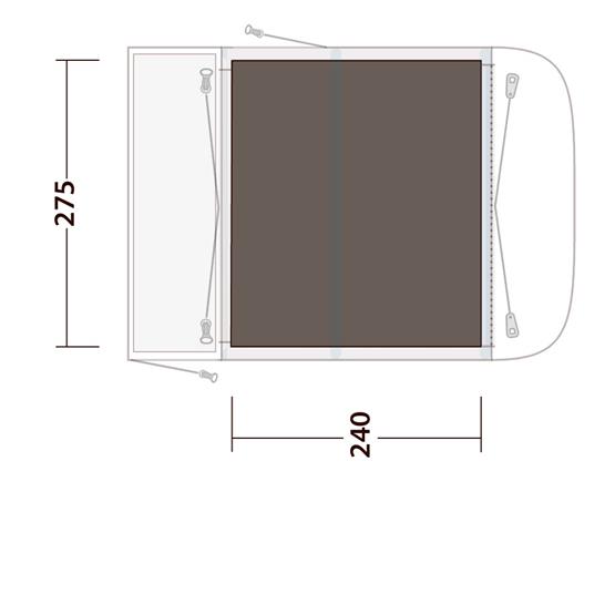 Outwell Newburg 260 Footprint Groundsheet image 2
