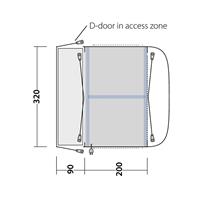 Outwell Parkville 200SA Drive-Away Awning diagram 2
