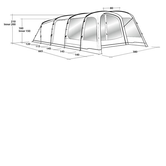 Outwell Greenwood 6 Person Poled Tent image 11