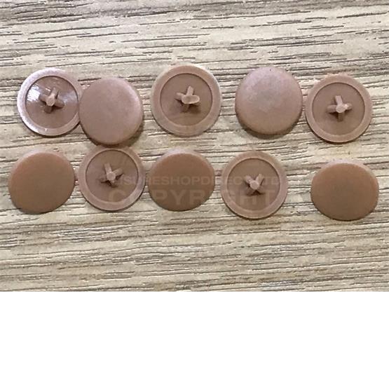 Pozi screw covers - Tan colour image 1