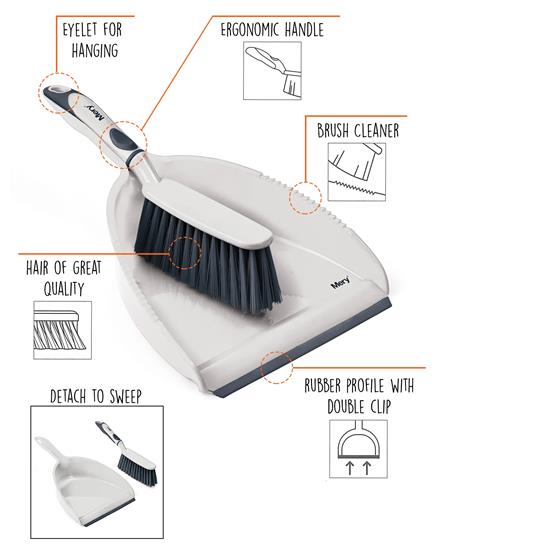 Rayen Dustpan W/Brush image 3