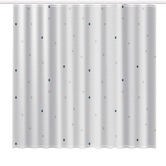 Rayen Shower Curtain White & Cells image 3