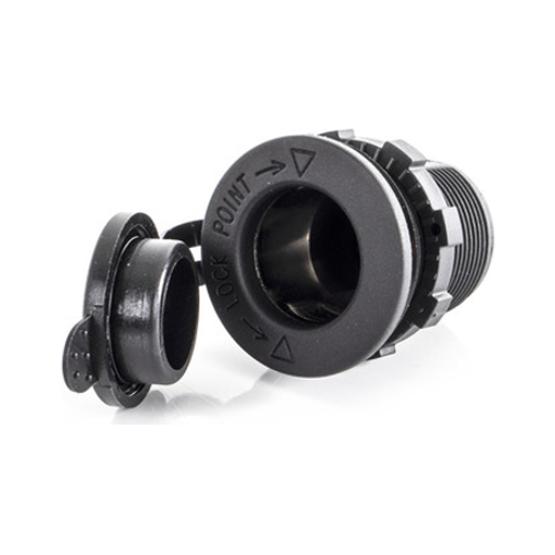 Reimo Universal socket with protective cap for charging and operating 12 V / 24 V devices