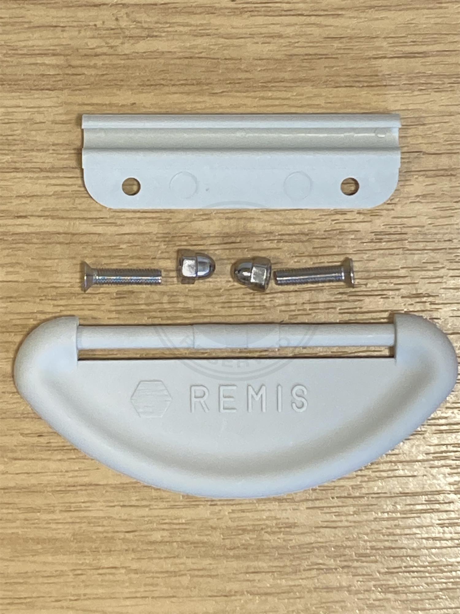 Remis set handle for showers and other shower doors. Remis blinds