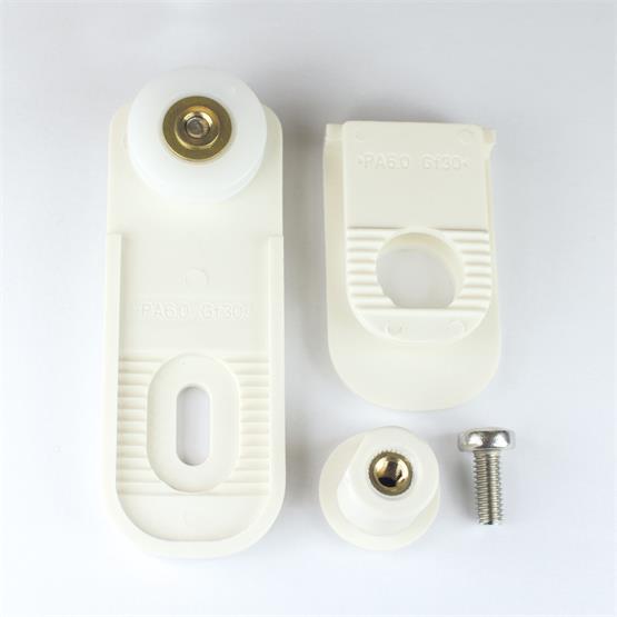 Remis shower doors- Bracket for curved cubicle door (adjustable) image 2