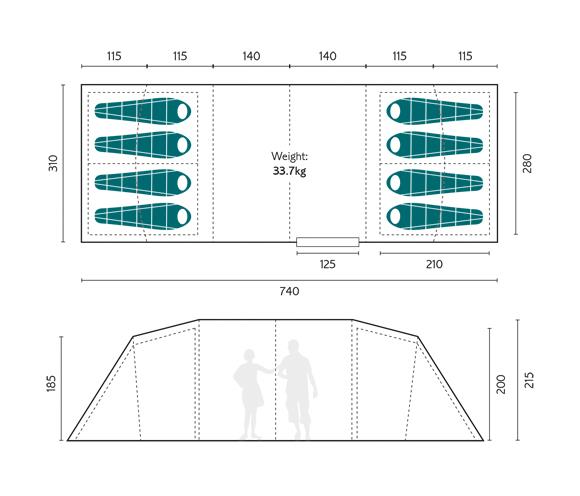 ROYAL LEISURE BUCKLAND 8 Floorplan