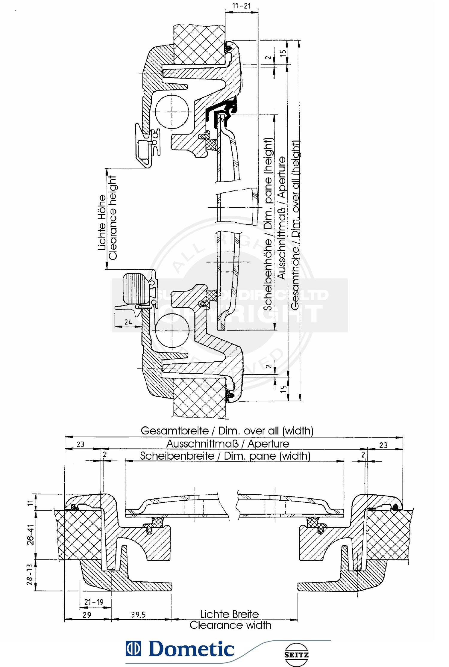 Dometic S4 Technical Drawning