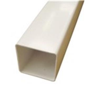 Square Line Downpipe, 2.5M x 65mm in White (used by Regal, Victory, ABI, Atlas, Swift and others)